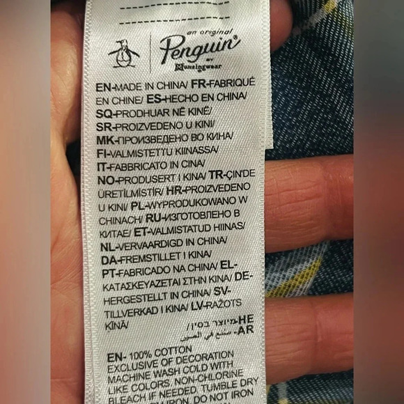 Original Penguin Men's Standard Plaid Long Sleeve Button-Down Shirt , XL - Picture 14 of 14